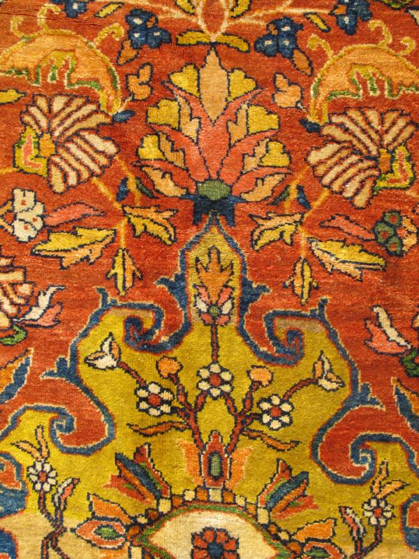 Antique Sarouk - Ferahan Rug - GERB-1 | Sarouk - Ferahan - 12'9" x 20'0" | Wool  - All Over - Pile, Origin Iran, Circa: 1890